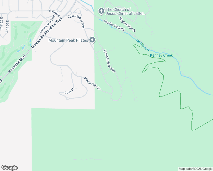 map of restaurants, bars, coffee shops, grocery stores, and more near 2880 Cave Hollow Way in Bountiful