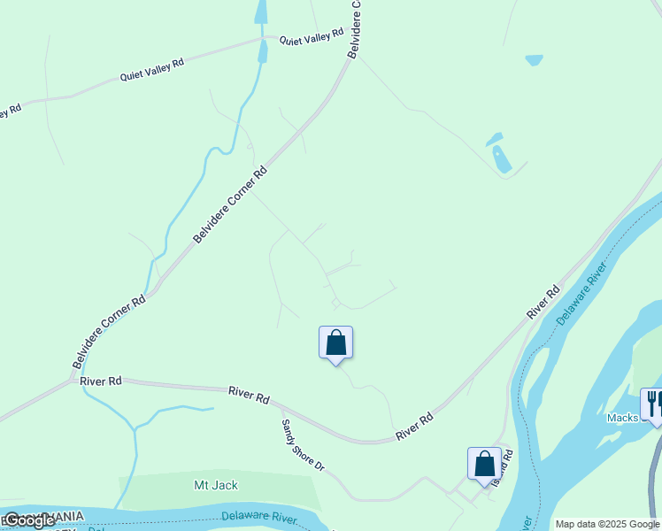 map of restaurants, bars, coffee shops, grocery stores, and more near 174 Frutchey Court in Mount Bethel
