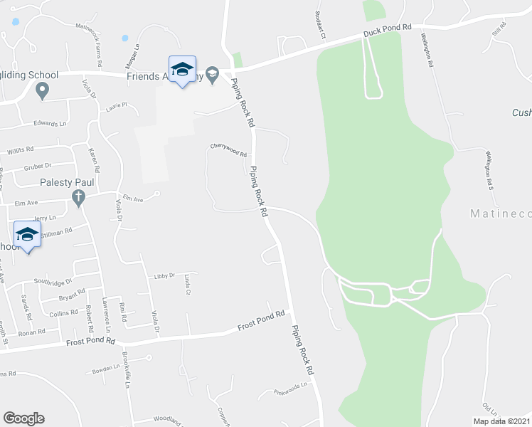 map of restaurants, bars, coffee shops, grocery stores, and more near 190 Piping Rock Road in Locust Valley