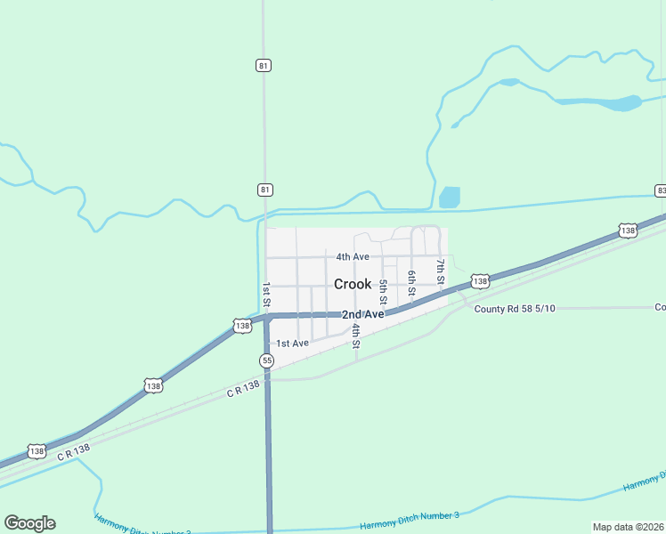 map of restaurants, bars, coffee shops, grocery stores, and more near 221 4th Avenue in Crook