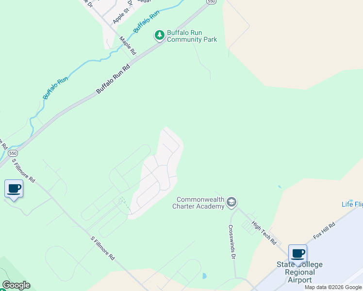 map of restaurants, bars, coffee shops, grocery stores, and more near Rock Forge Road in Wingate