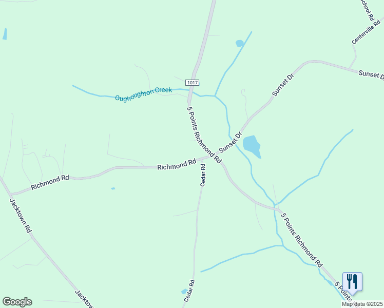 map of restaurants, bars, coffee shops, grocery stores, and more near 1549 Richmond Road in Bangor