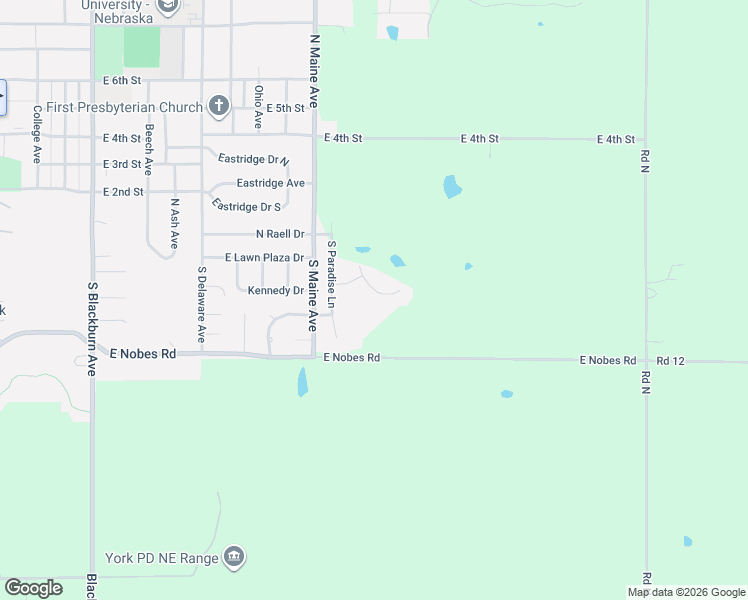 map of restaurants, bars, coffee shops, grocery stores, and more near 1835 East Paradise Pond View in York