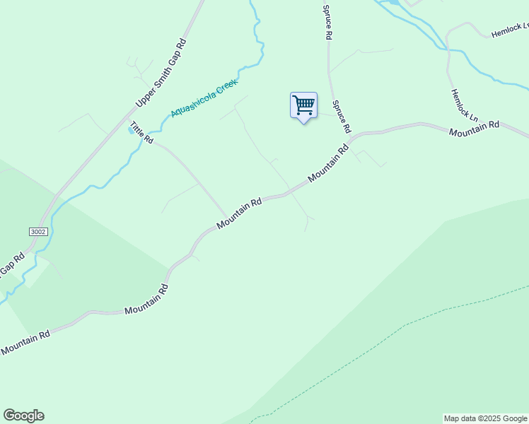 map of restaurants, bars, coffee shops, grocery stores, and more near 3022 Mountain Road in Saylorsburg