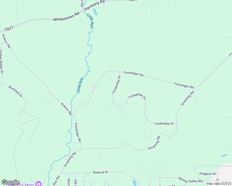map of restaurants, bars, coffee shops, grocery stores, and more near 130-138 Timberlee Drive in Evans City