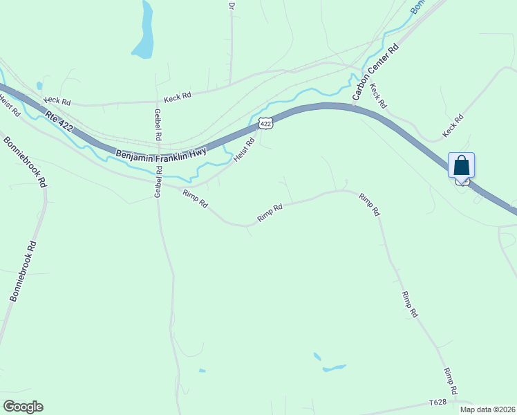 map of restaurants, bars, coffee shops, grocery stores, and more near 192 Rimp Road in Butler