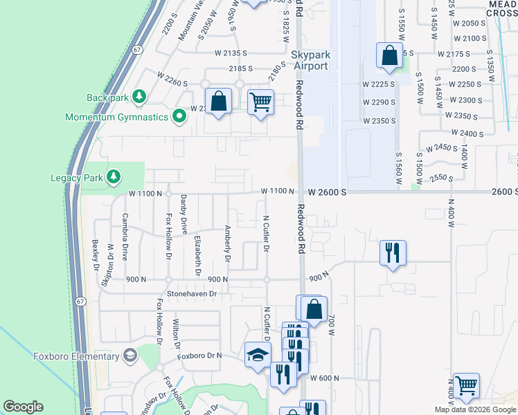 map of restaurants, bars, coffee shops, grocery stores, and more near 1066 Kettering Drive in North Salt Lake