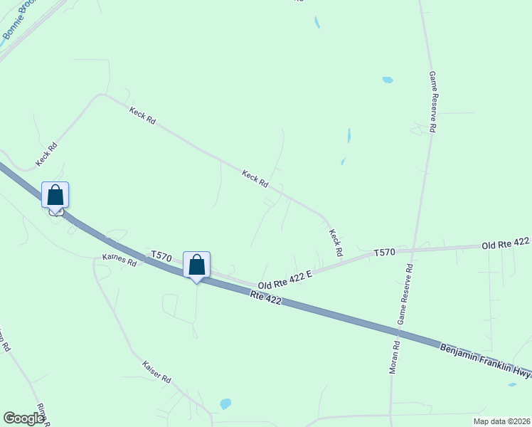 map of restaurants, bars, coffee shops, grocery stores, and more near 103 Haylees Lane in Butler