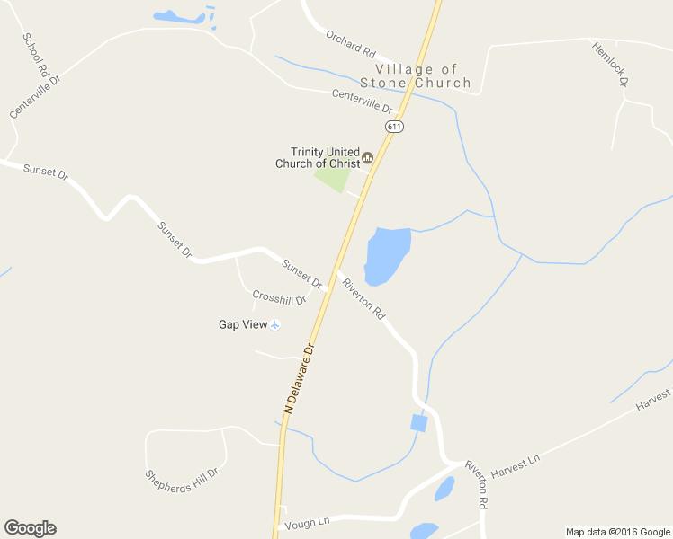 map of restaurants, bars, coffee shops, grocery stores, and more near 421 South Delaware Drive in Bangor