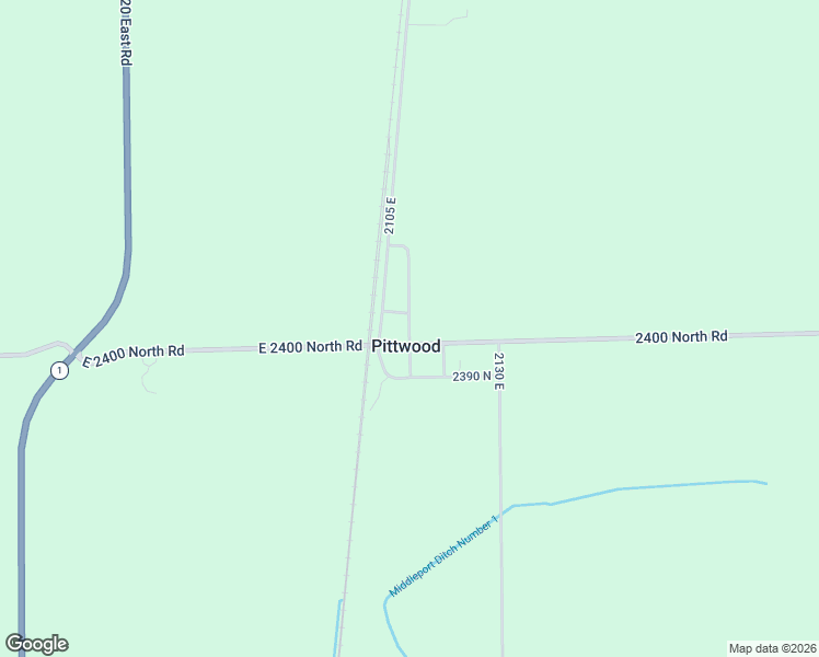 map of restaurants, bars, coffee shops, grocery stores, and more near 2404 North 2110 East Road in Watseka