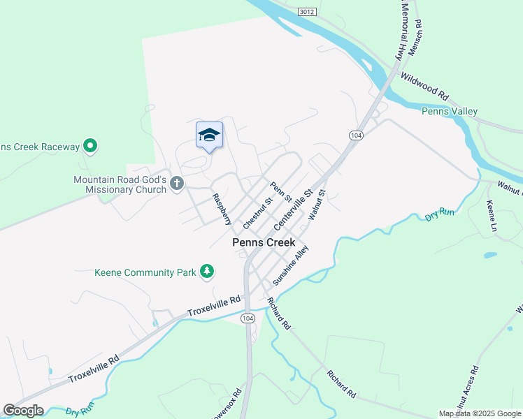 map of restaurants, bars, coffee shops, grocery stores, and more near 303 Chestnut Street in Middleburg