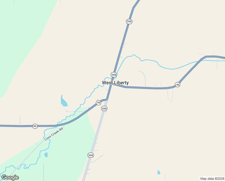 map of restaurants, bars, coffee shops, grocery stores, and more near 4317 Ohio 598 in Crestline