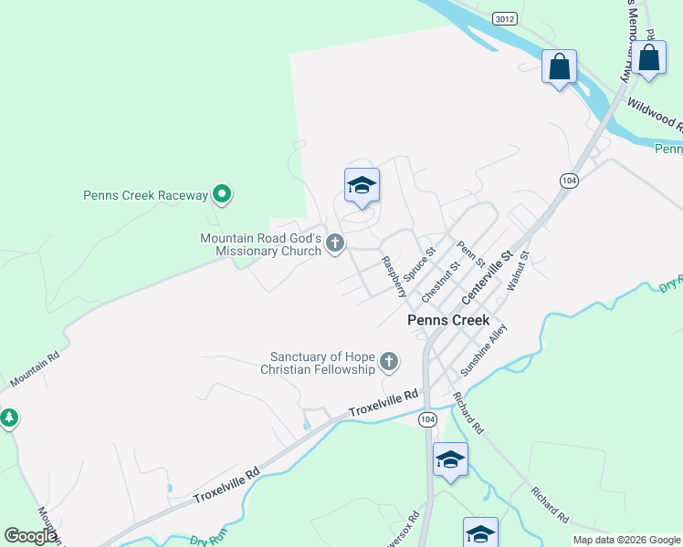 map of restaurants, bars, coffee shops, grocery stores, and more near 602 Loss Road in Middleburg