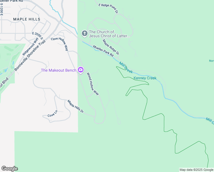 map of restaurants, bars, coffee shops, grocery stores, and more near 2845 Wood Hollow Way in Bountiful