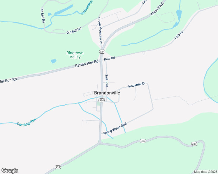 map of restaurants, bars, coffee shops, grocery stores, and more near 2nd Street in Ringtown