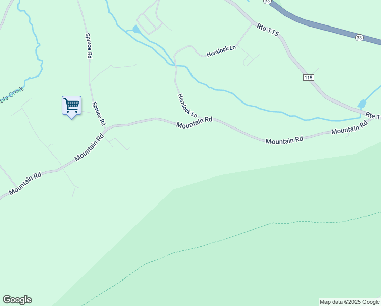 map of restaurants, bars, coffee shops, grocery stores, and more near 3178 Mountain Road in Saylorsburg