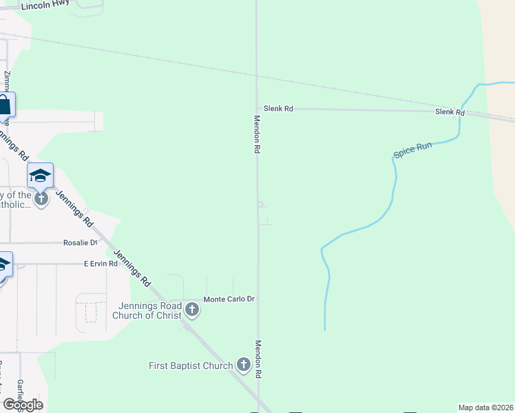 map of restaurants, bars, coffee shops, grocery stores, and more near County Highway 103 in Van Wert