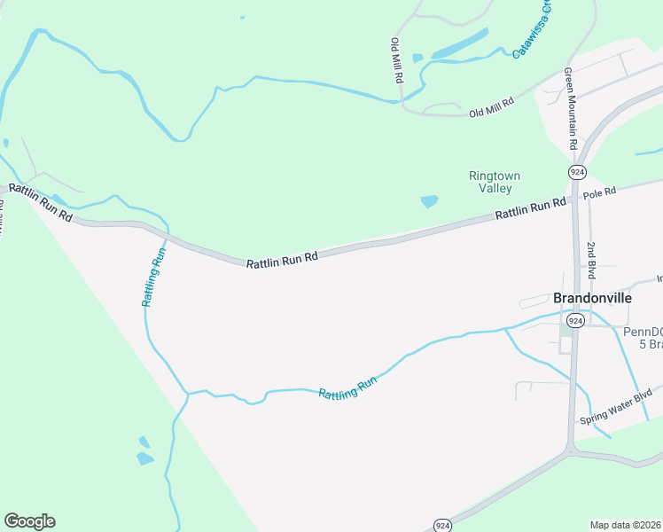 map of restaurants, bars, coffee shops, grocery stores, and more near 552 Rattlin Run Road in Ringtown