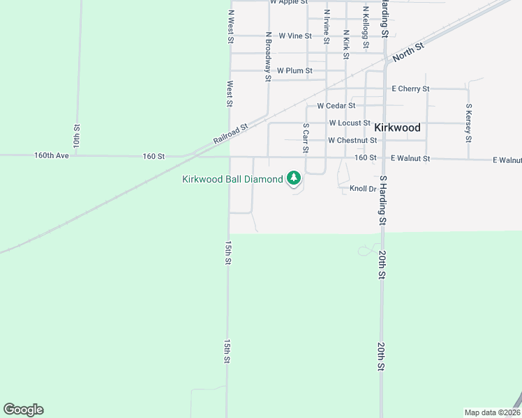 map of restaurants, bars, coffee shops, grocery stores, and more near 513-517 West Locust Street in Kirkwood