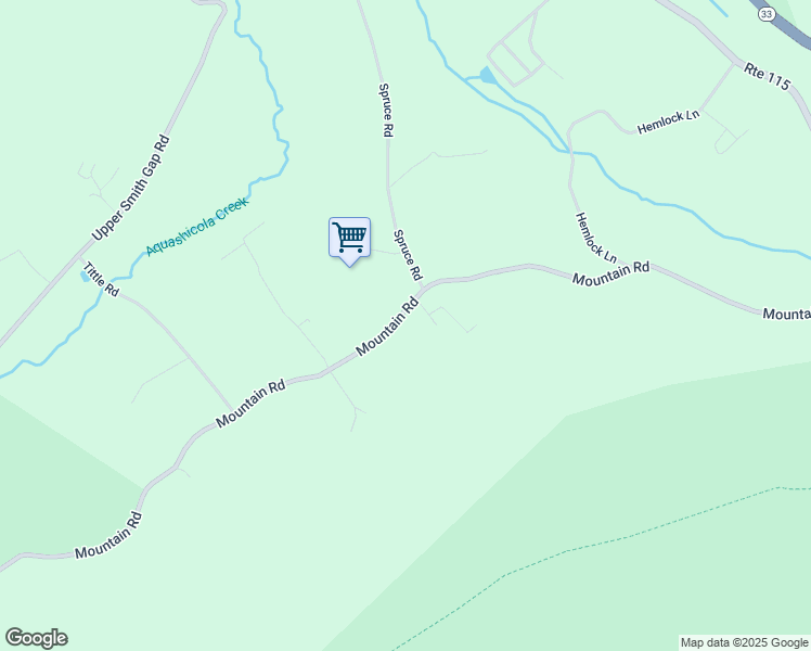 map of restaurants, bars, coffee shops, grocery stores, and more near 3080 Mountain Road in Saylorsburg