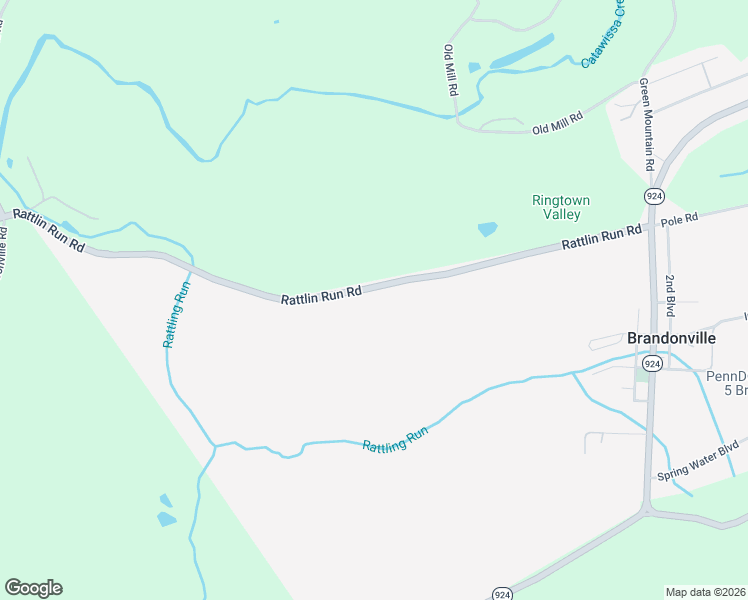 map of restaurants, bars, coffee shops, grocery stores, and more near 552 Rattlin Run Road in Ringtown