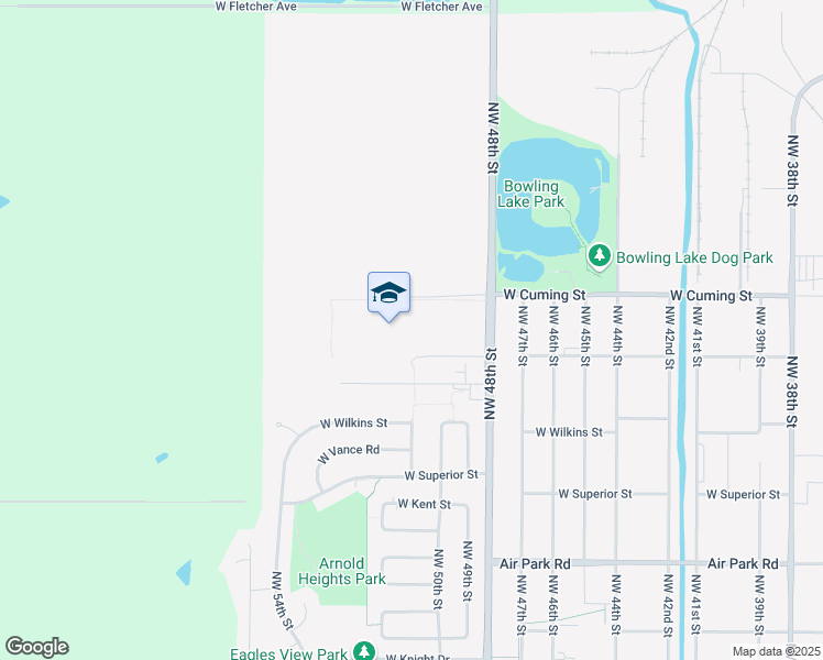 map of restaurants, bars, coffee shops, grocery stores, and more near 5000 Mike Scholl Street in Lincoln