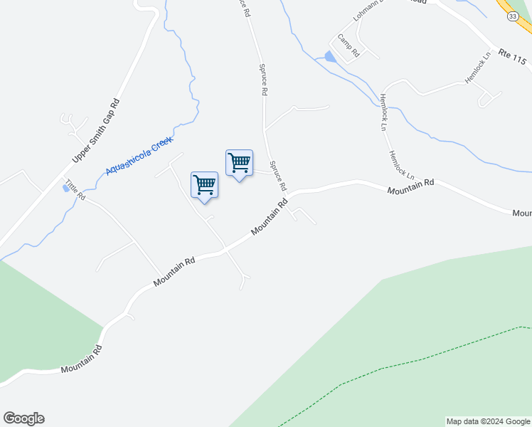 map of restaurants, bars, coffee shops, grocery stores, and more near 3079 Mountain Road in Saylorsburg