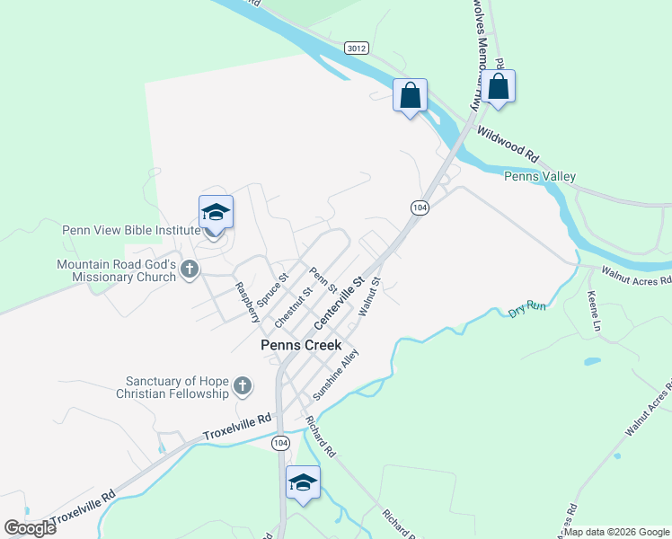 map of restaurants, bars, coffee shops, grocery stores, and more near 31 Walnut Ridge Estates in Middleburg