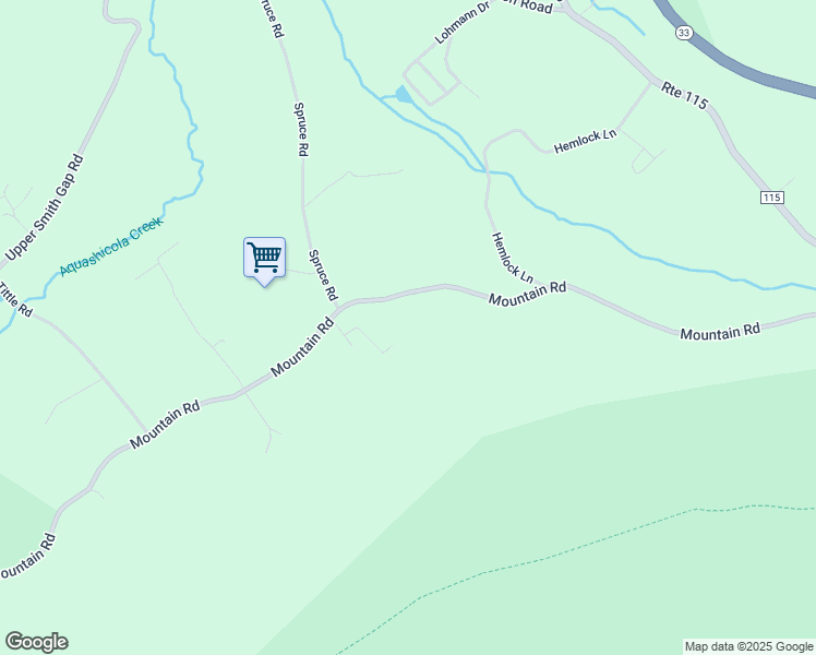 map of restaurants, bars, coffee shops, grocery stores, and more near 3122 Mountain Road in Saylorsburg