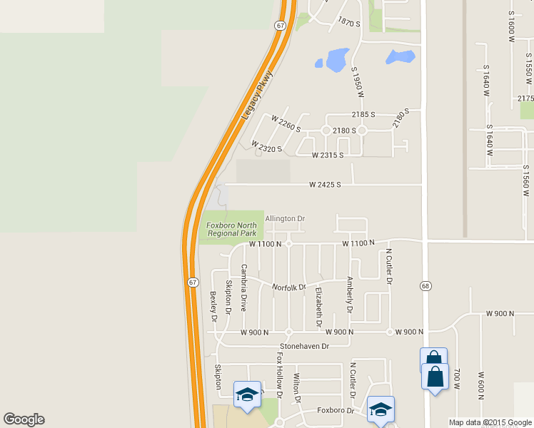 map of restaurants, bars, coffee shops, grocery stores, and more near 1074 Allington Drive in North Salt Lake