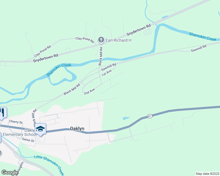 map of restaurants, bars, coffee shops, grocery stores, and more near 3rd Ave in Northumberland