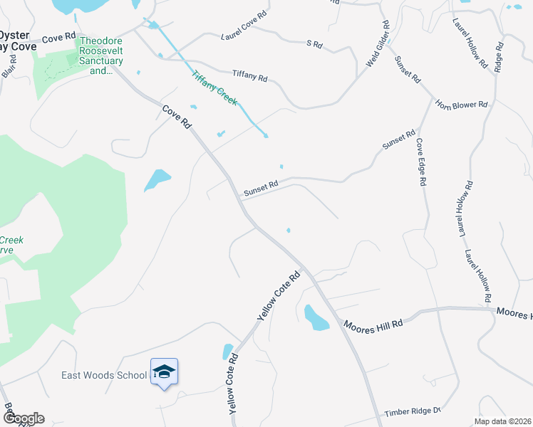 map of restaurants, bars, coffee shops, grocery stores, and more near 199 Cove Road in Oyster Bay