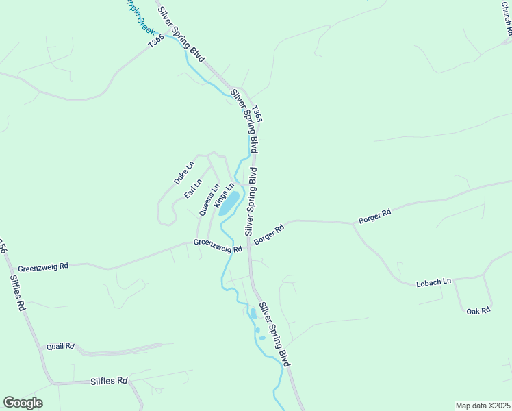 map of restaurants, bars, coffee shops, grocery stores, and more near 348 Silver Spring Boulevard in Kunkletown