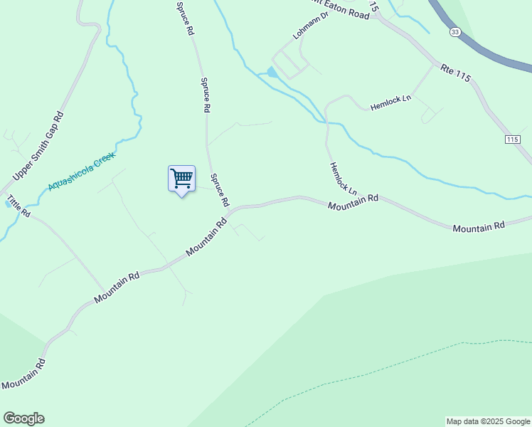 map of restaurants, bars, coffee shops, grocery stores, and more near 3122 Mountain Road in Saylorsburg