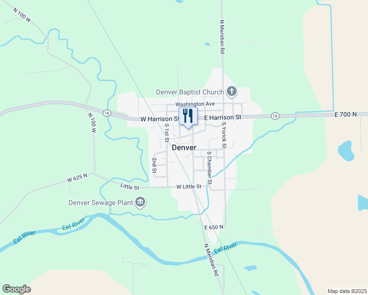 map of restaurants, bars, coffee shops, grocery stores, and more near in Denver