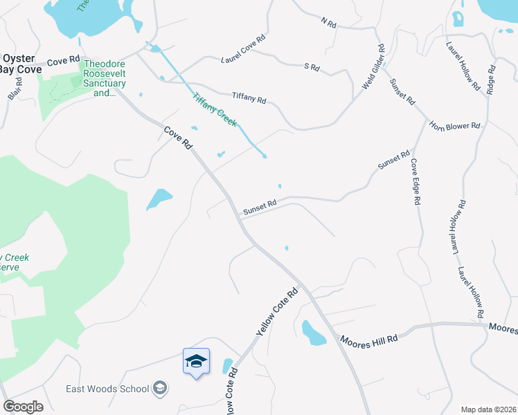 map of restaurants, bars, coffee shops, grocery stores, and more near 10 Morris Lane in Oyster Bay