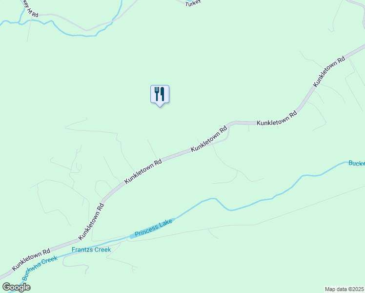 map of restaurants, bars, coffee shops, grocery stores, and more near 1065 Kunkletown Road in Saylorsburg