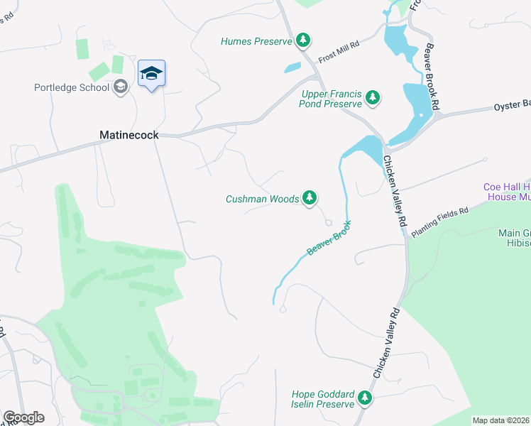 map of restaurants, bars, coffee shops, grocery stores, and more near 490 Duck Pond Road in Locust Valley