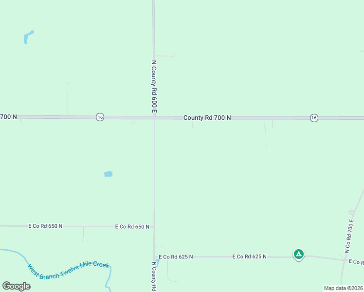 map of restaurants, bars, coffee shops, grocery stores, and more near 6081 Indiana 16 in Twelve Mile