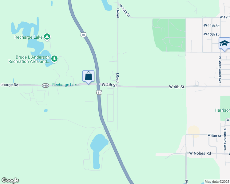 map of restaurants, bars, coffee shops, grocery stores, and more near 69 York Mobile Plaza in York