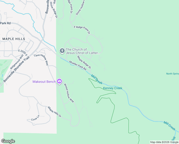 map of restaurants, bars, coffee shops, grocery stores, and more near 1676 East Mueller Park Road in Bountiful