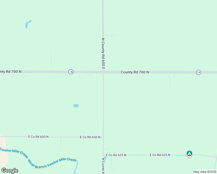map of restaurants, bars, coffee shops, grocery stores, and more near 6081 Indiana 16 in Twelve Mile