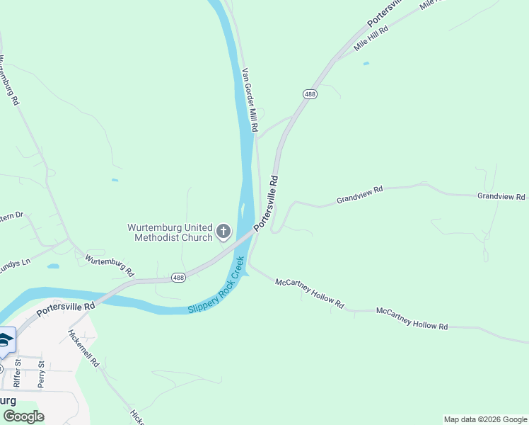 map of restaurants, bars, coffee shops, grocery stores, and more near 134 Van Gorder Mill Road in Ellwood City