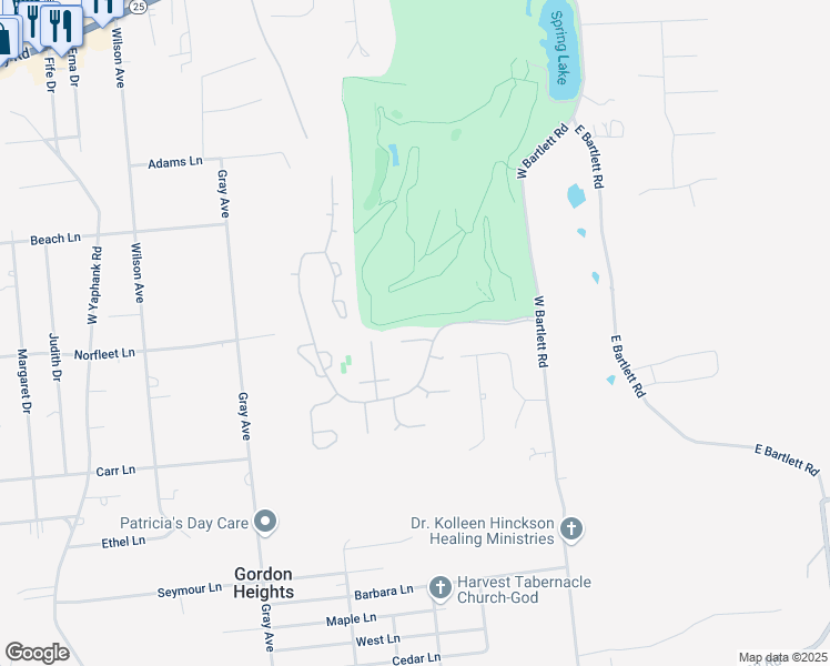 map of restaurants, bars, coffee shops, grocery stores, and more near 7 Turnberry Court in Middle Island