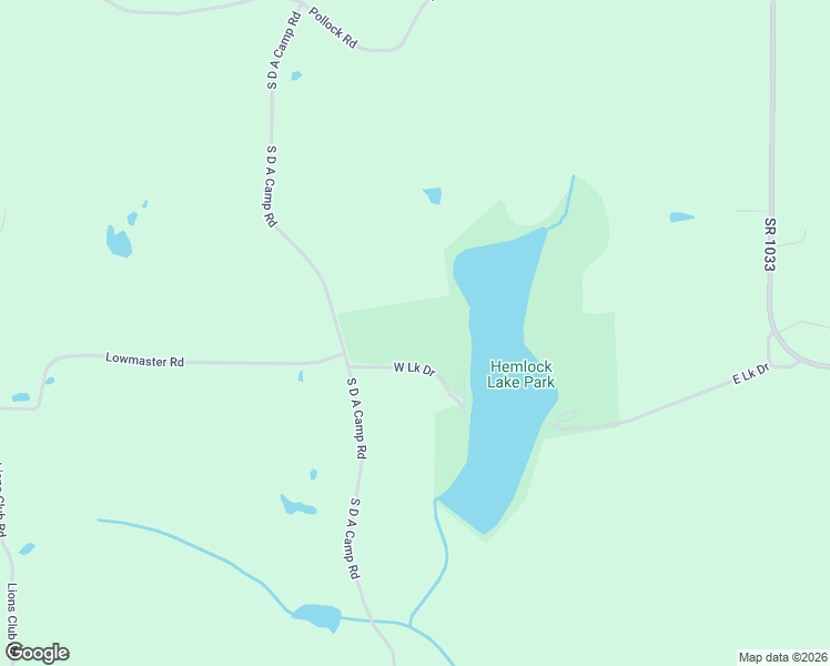 map of restaurants, bars, coffee shops, grocery stores, and more near 1843 South D A Camp Road in Rossiter