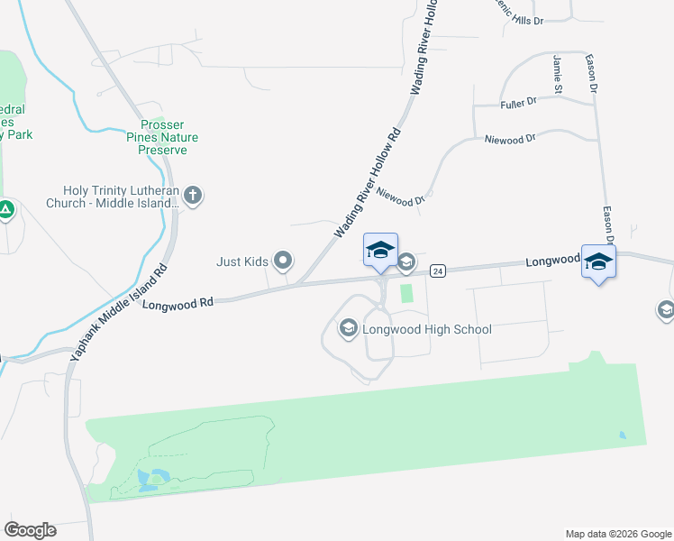 map of restaurants, bars, coffee shops, grocery stores, and more near 1 Brittany Court in Ridge