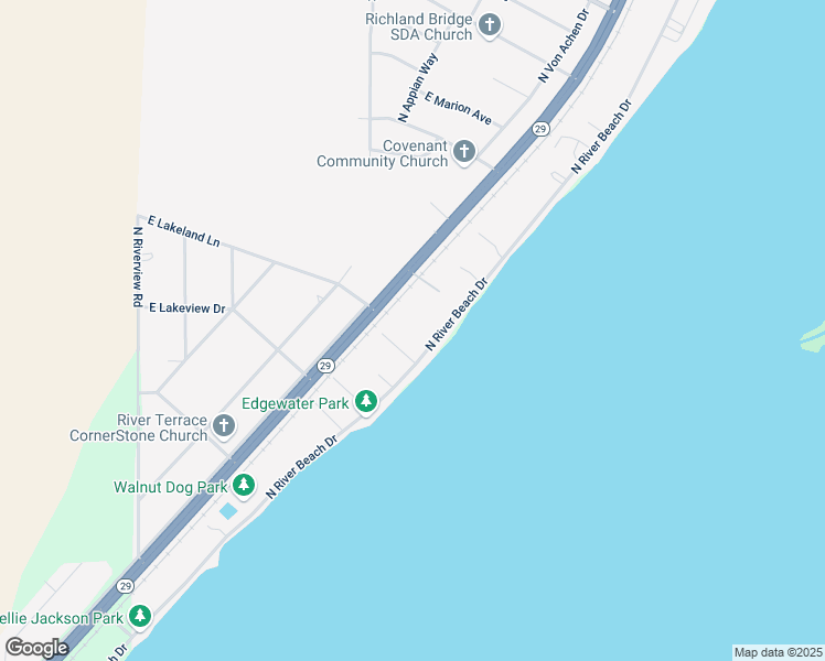 map of restaurants, bars, coffee shops, grocery stores, and more near 14711 North River Beach Drive in Chillicothe