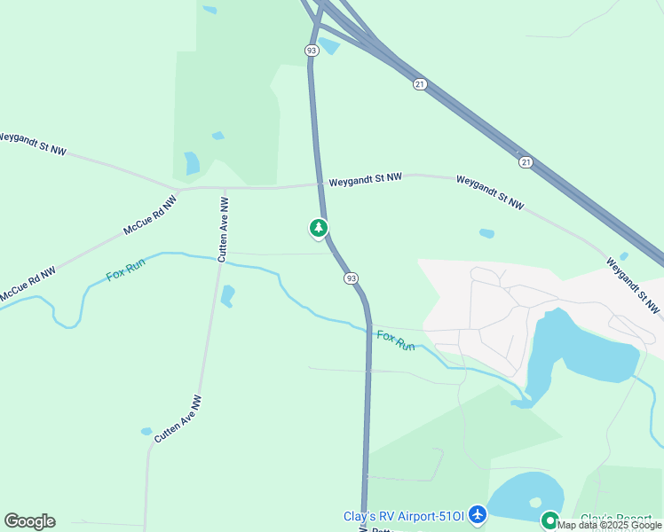 map of restaurants, bars, coffee shops, grocery stores, and more near 5828 Manchester Avenue Northwest in North Lawrence