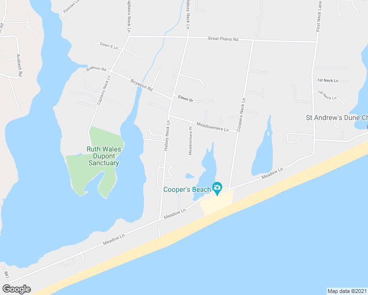 map of restaurants, bars, coffee shops, grocery stores, and more near 63 Meadowmere Place in Southampton