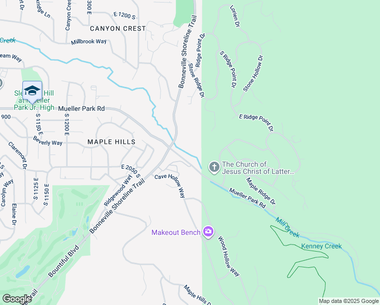 map of restaurants, bars, coffee shops, grocery stores, and more near in Bountiful